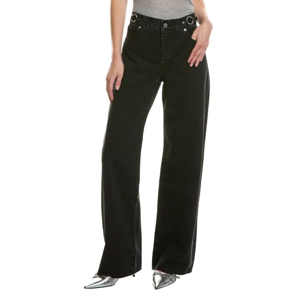 Frame Denim Womens Frame The High Rise Nolita Wide Leg Jean, Blue